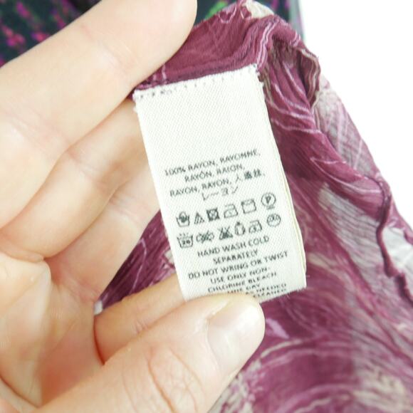 Free People XS Daisy Fields Maxi Top Whimsigoth Festival Fairy Sheer Boho Hippy - Picture 8 of 10